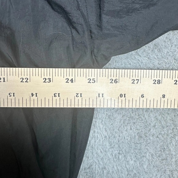 Vintage Nike Center Swoosh Windbreaker Pullover Black Blue XL 90s V-Neck Jacket - Picture 9 of 13